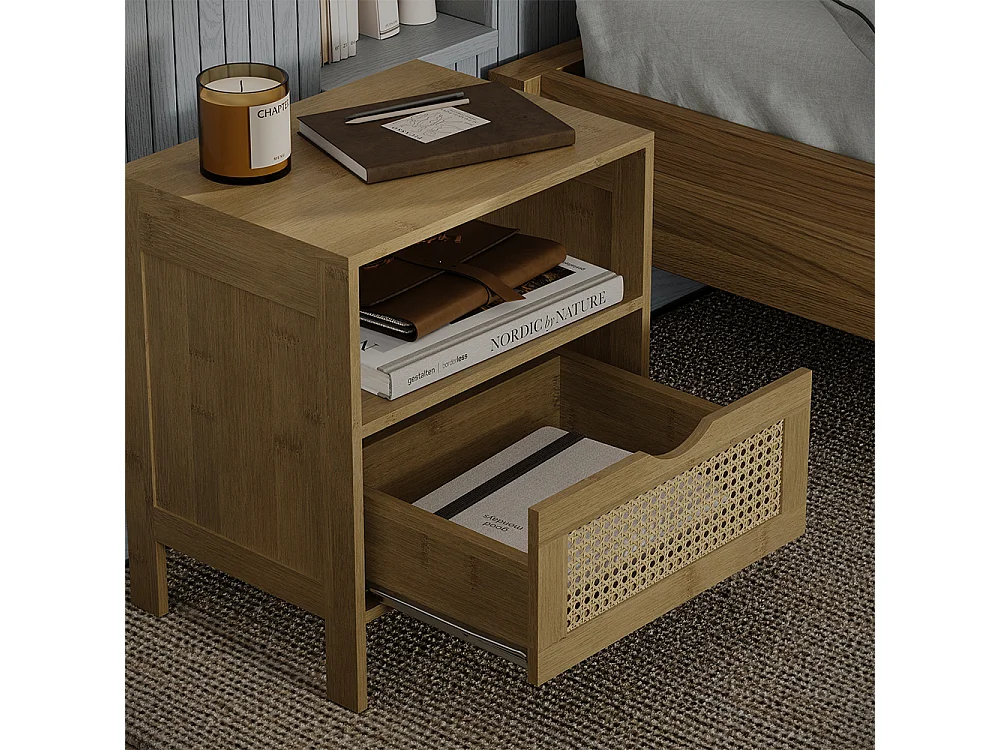 Nachttischset bambus 40x30x44 liora