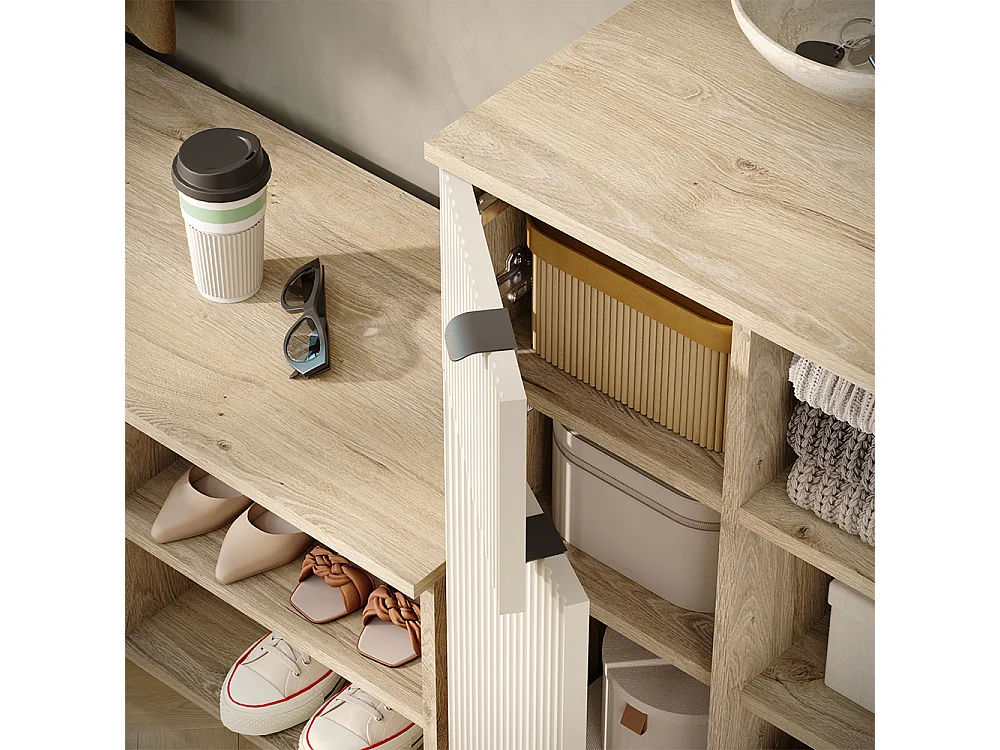 Garderobe eiken/kasjmier 69x40x95 puerto