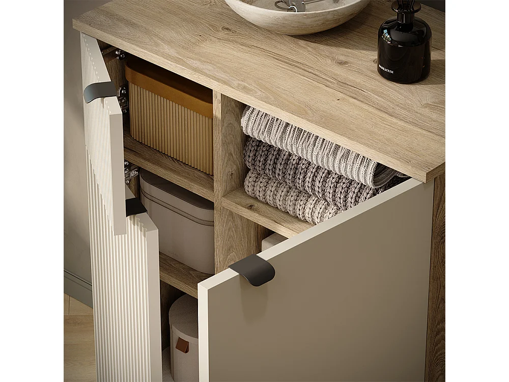Garderobe eiche/cashmere 69x40x95 puerto