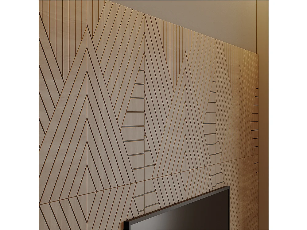 Pannello a parete rovere 52x0.8x52