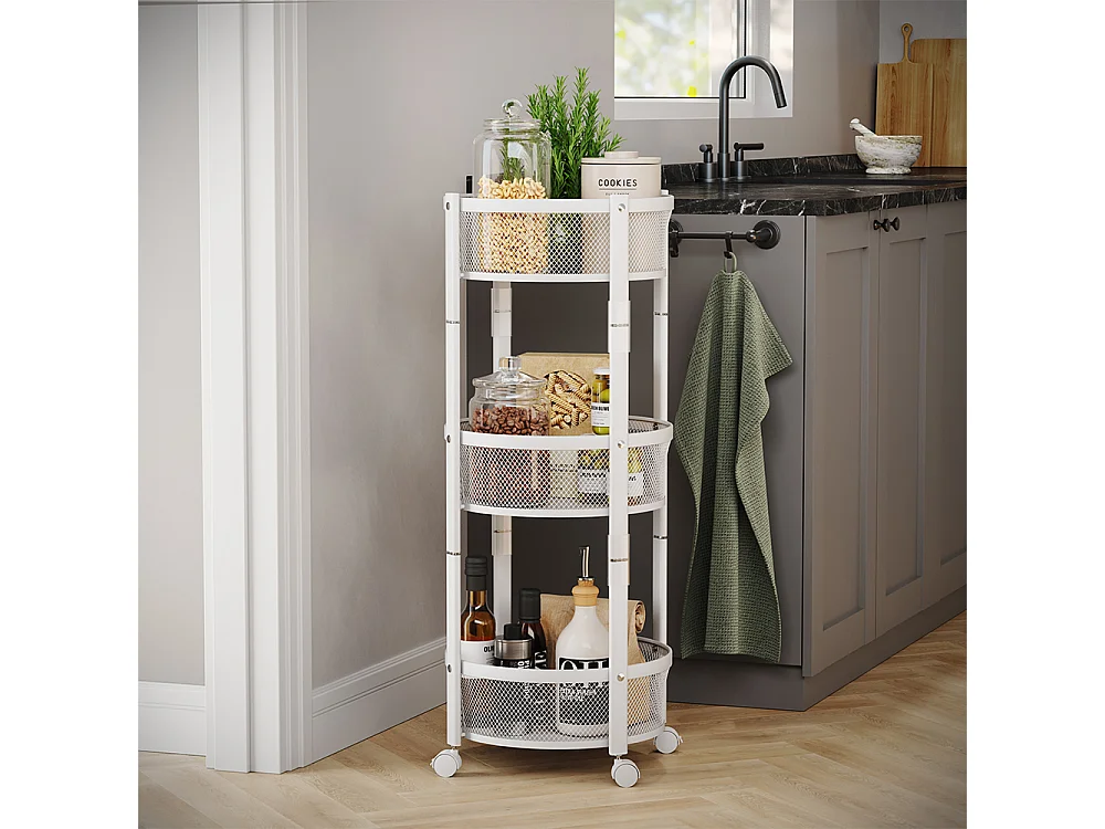 Trolley white 37.5x37.5x88 falto