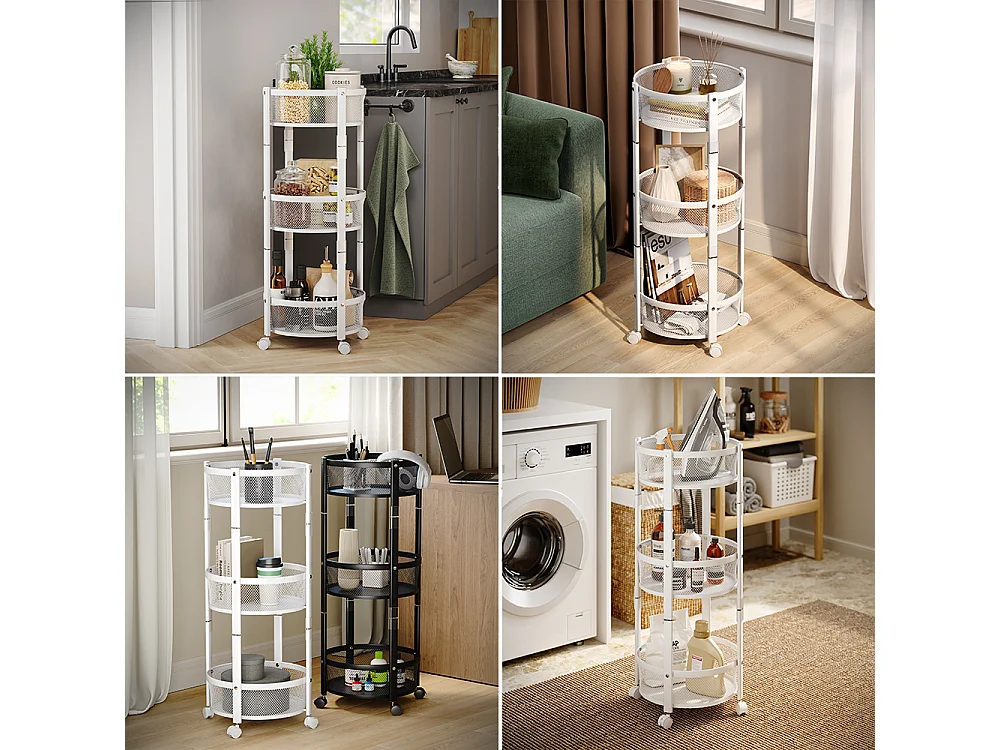 Trolley white 37.5x37.5x88 falto