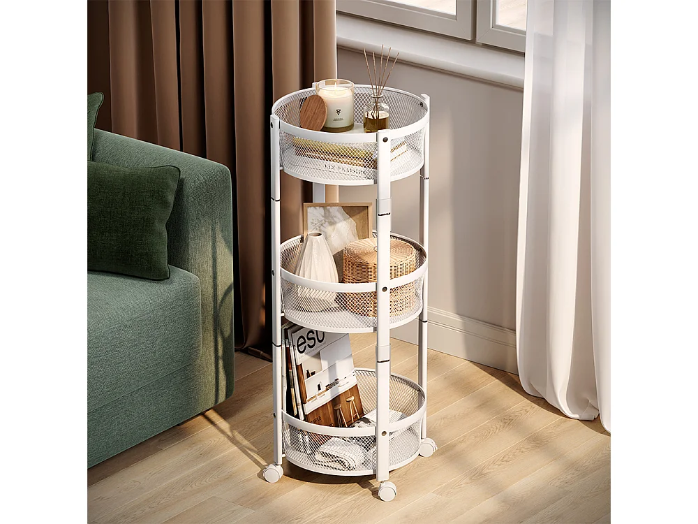 Trolley white 37.5x37.5x88 falto