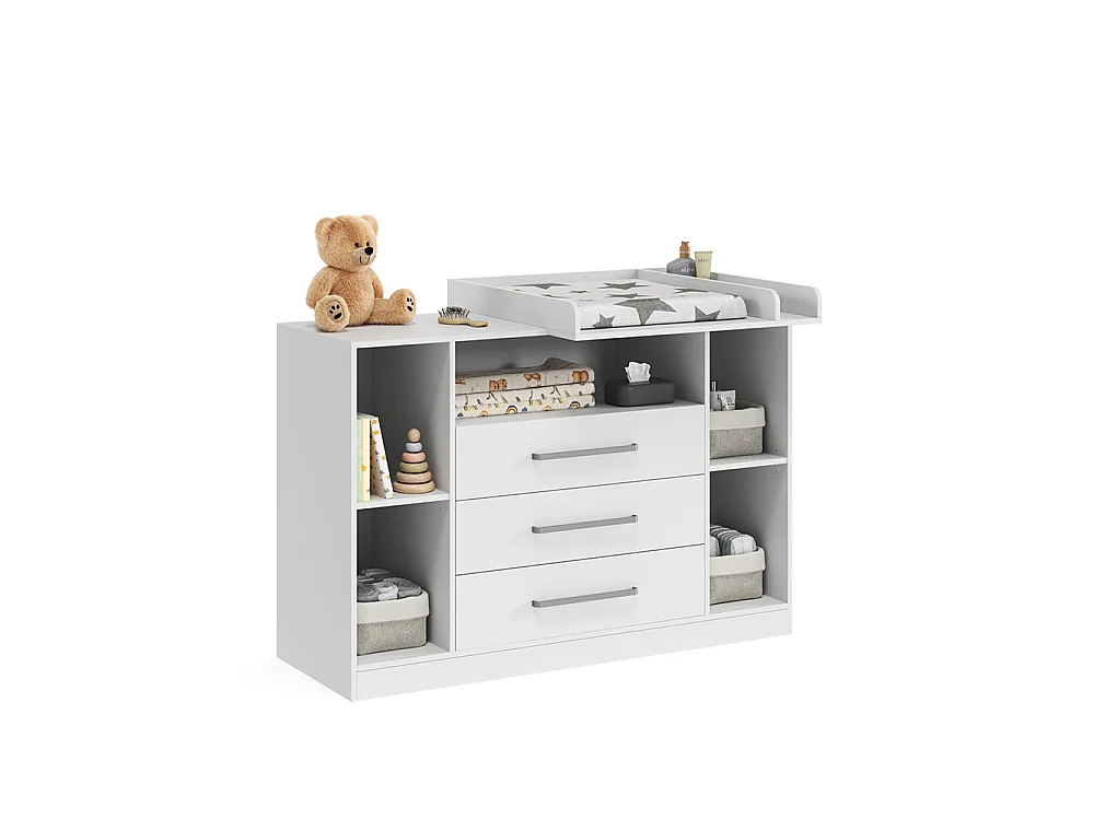 Przewijak dla dziecka biały 138.3x50x93 olina