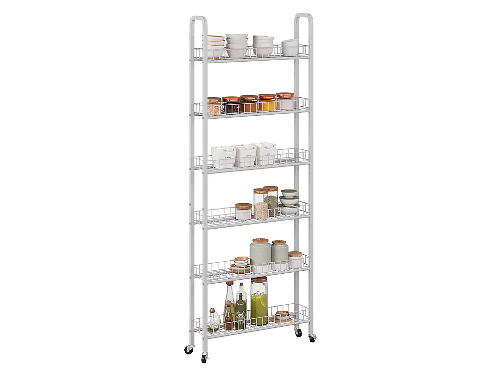 Verrijdbaar ladeblok wit 58x15x155.5 rolivo