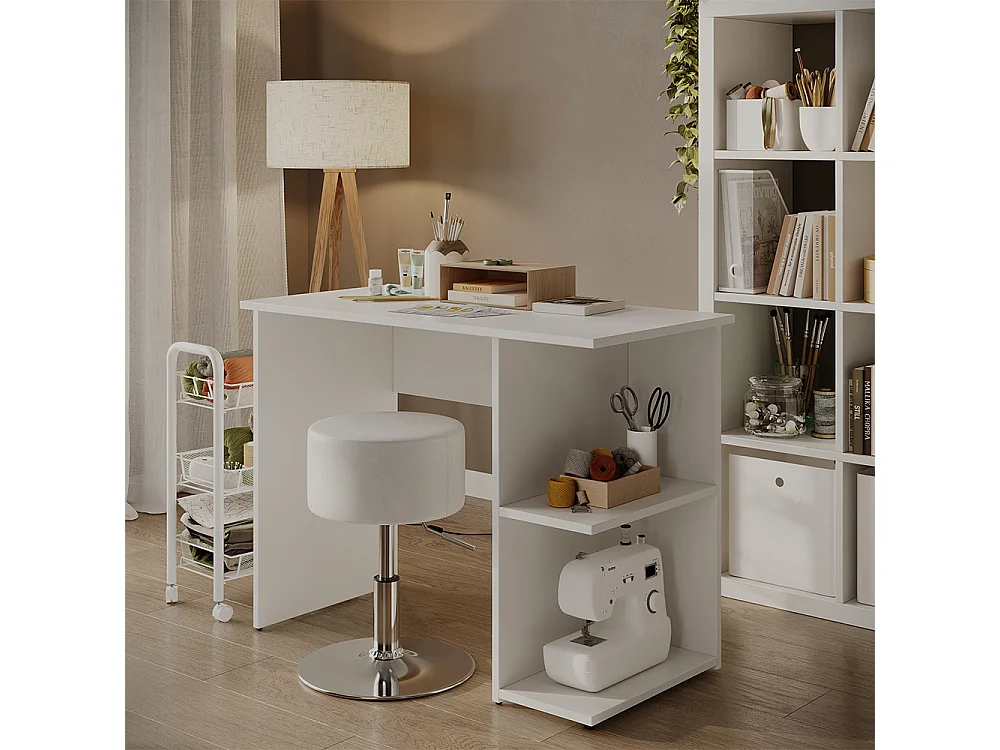 Bureau wit 100x50x76 simple