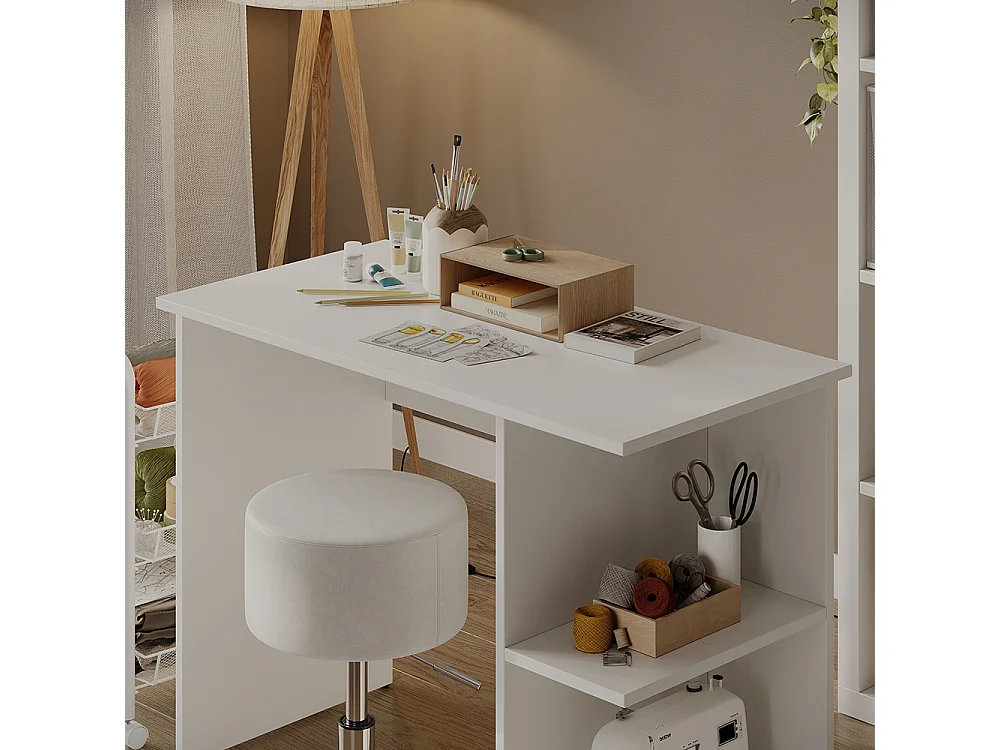 Bureau wit 100x50x76 simple