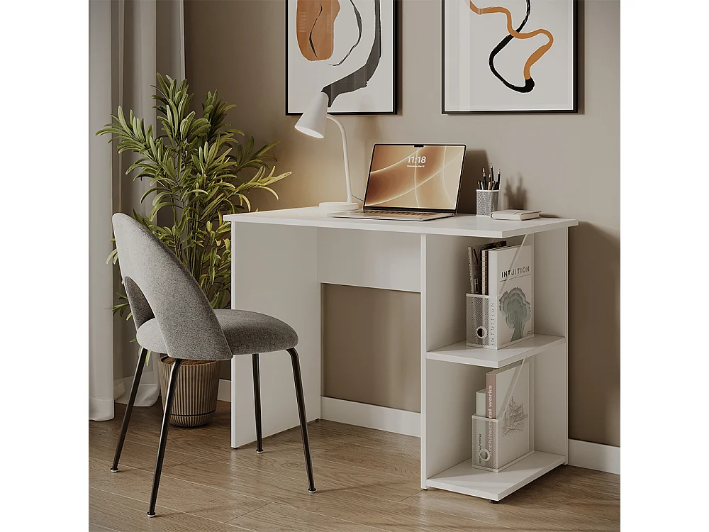 Bureau wit 100x50x76 simple