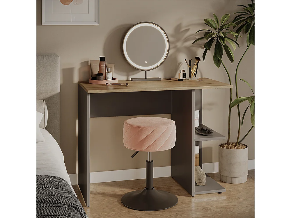 Bureau anthracite/artisan 100x50x76 simple