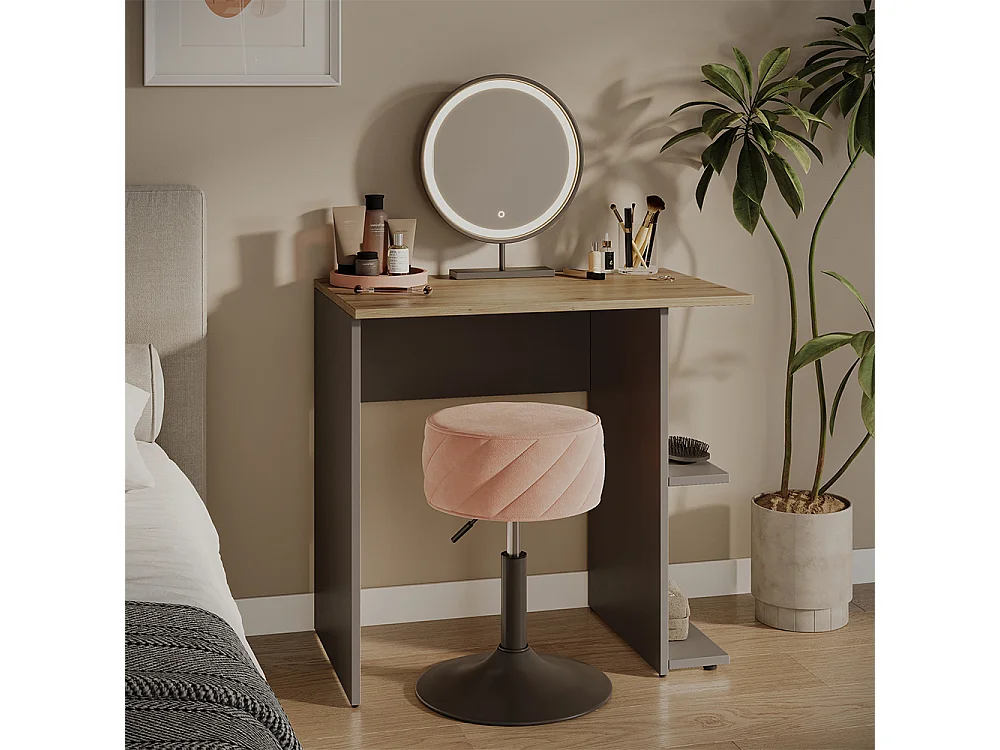 Bureau anthracite/artisan 80x50x76 simple