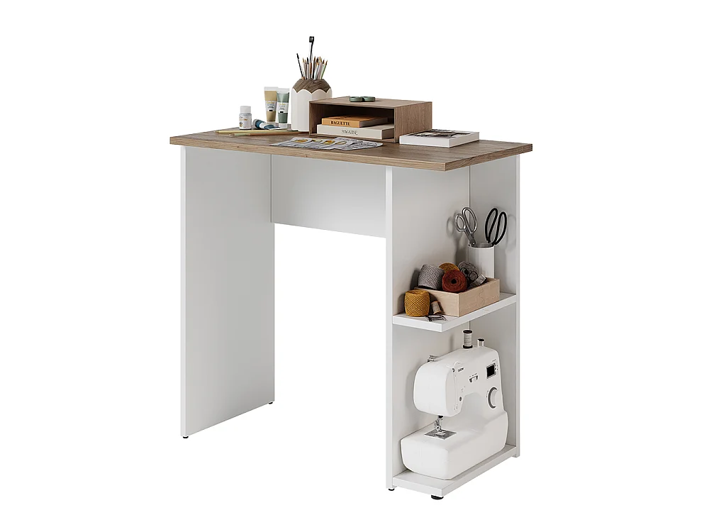 Schreibtisch weiß/artisan 80x40x76 simple