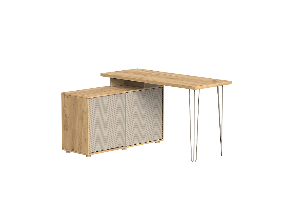 Hoekbureau kasjmier 135x55x77 notivo
