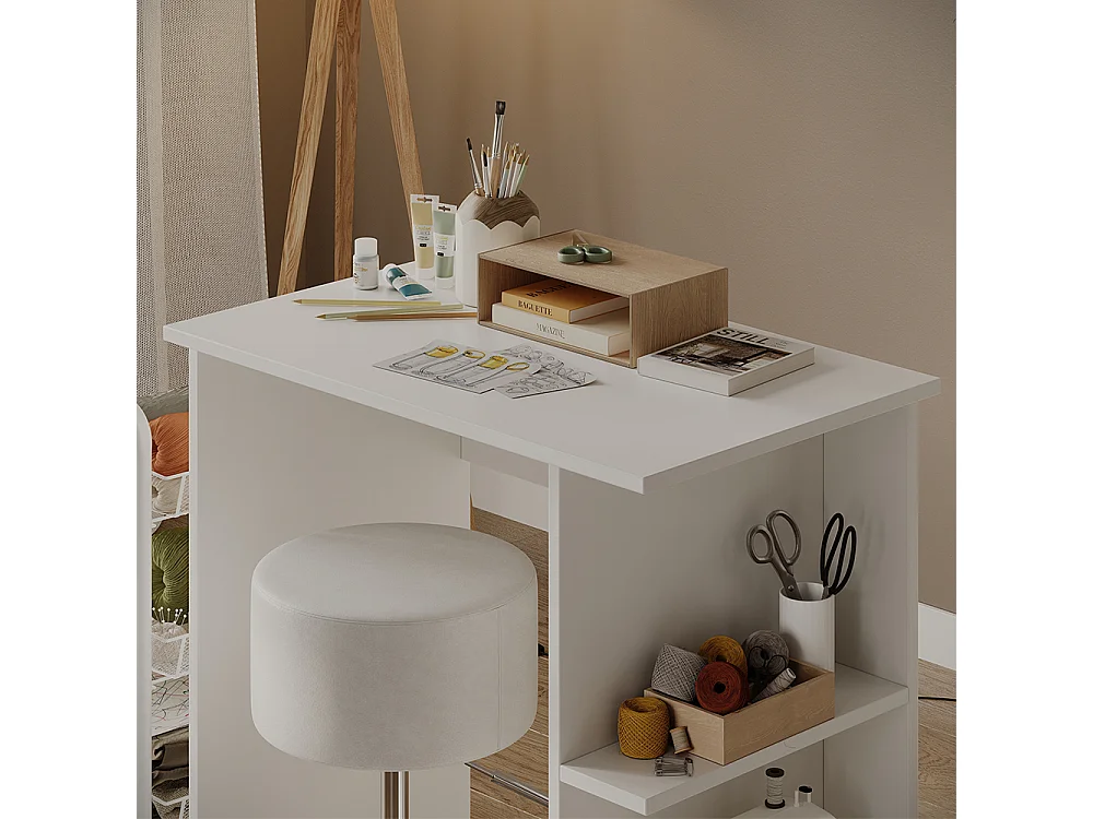 Bureau wit 80x50x76 simple