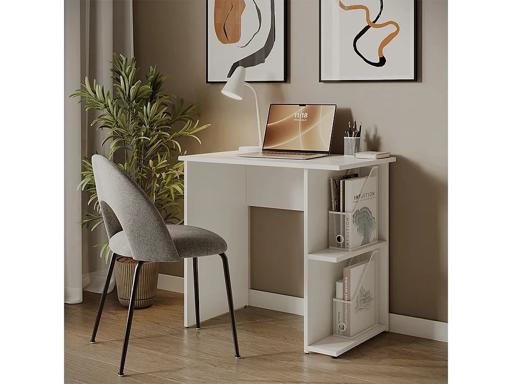 Bureau wit 80x50x76 simple
