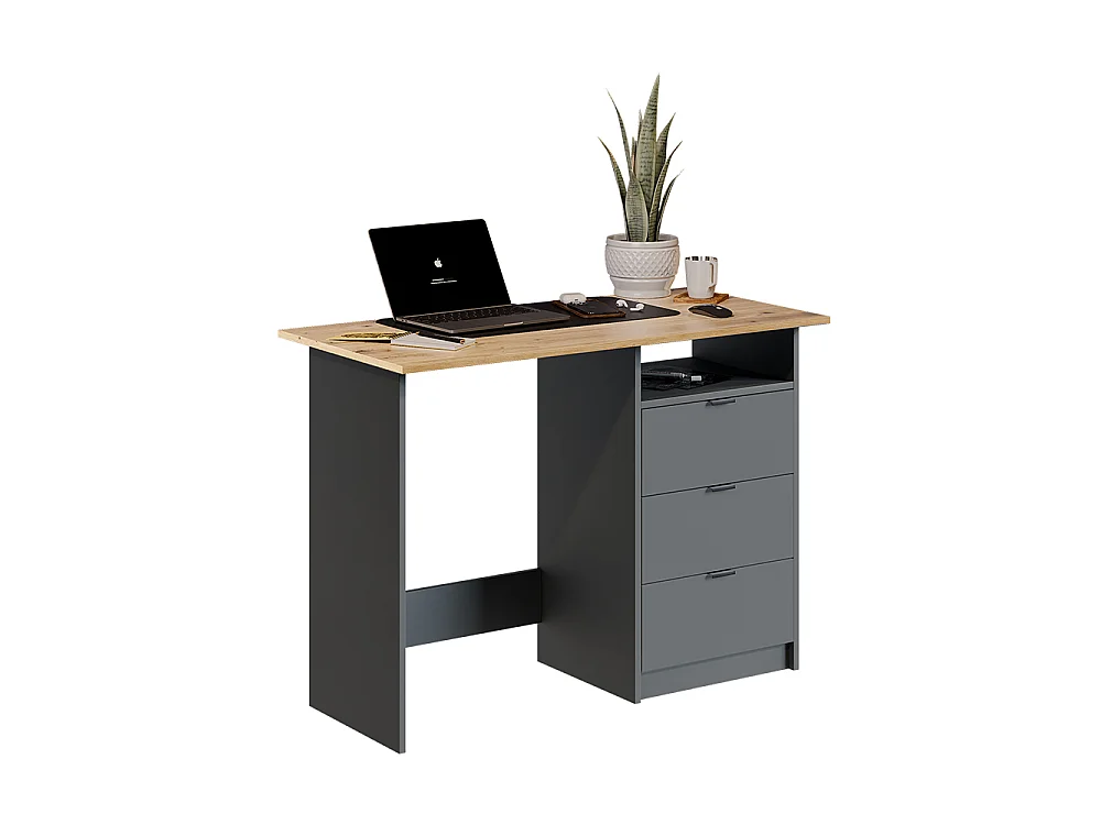 Bureau anthracite/artisan 105x50x76.5 meiko