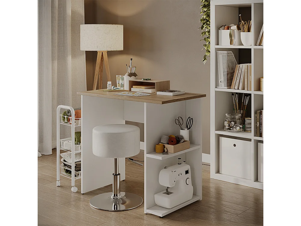 Bureau wit/kunstnijverheid 80x50x76 simple