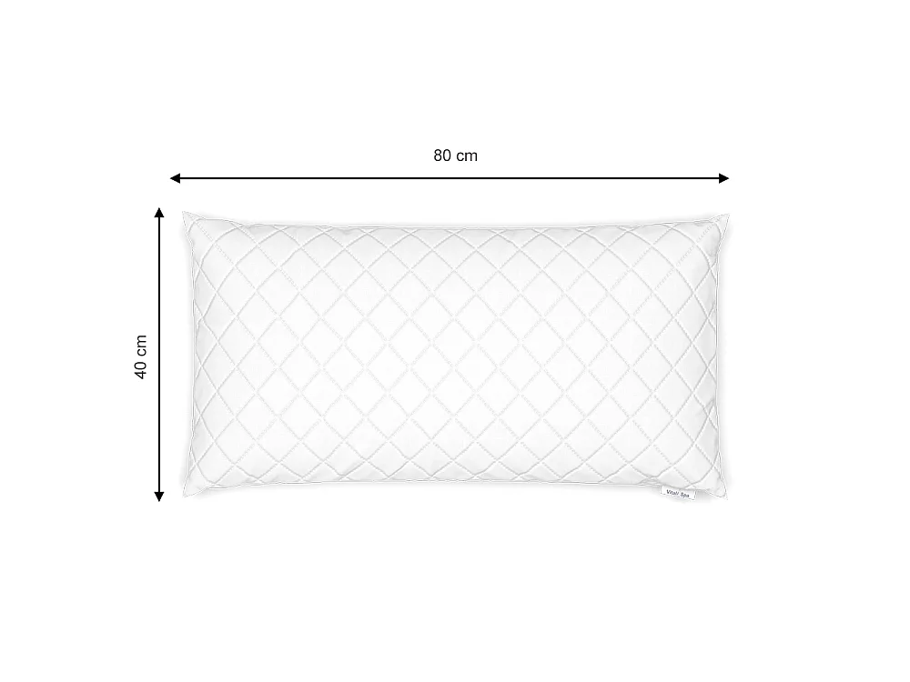 Kopfkissen weiß 40x80x12