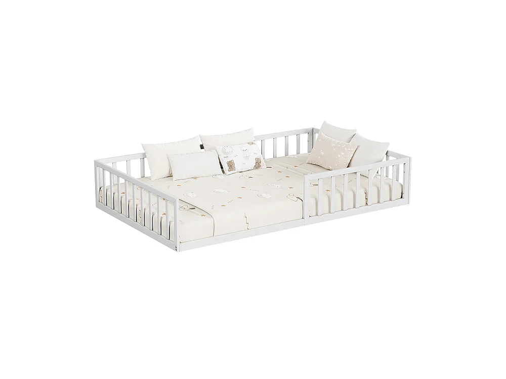 Lit pour enfant blanc 205x125x37 minno