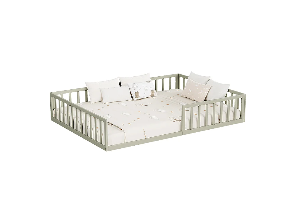 Lit pour enfant grège 205x145x37 minno