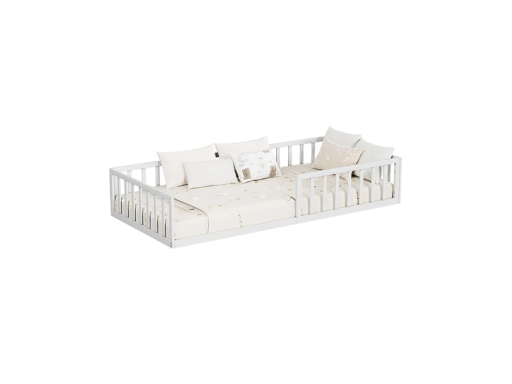 Lit pour enfant blanc 205x95x37 minno