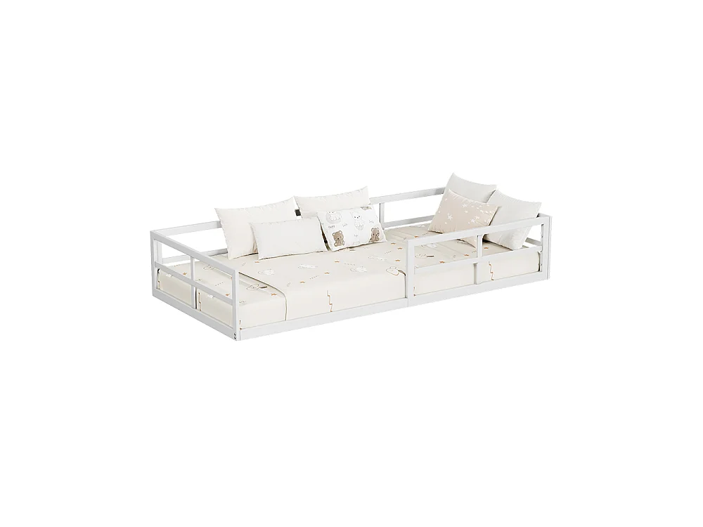 Lit pour enfant blanc 205x95x37 minno
