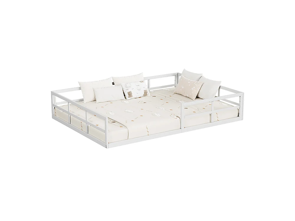 Lit pour enfant blanc 205x145x37 minno