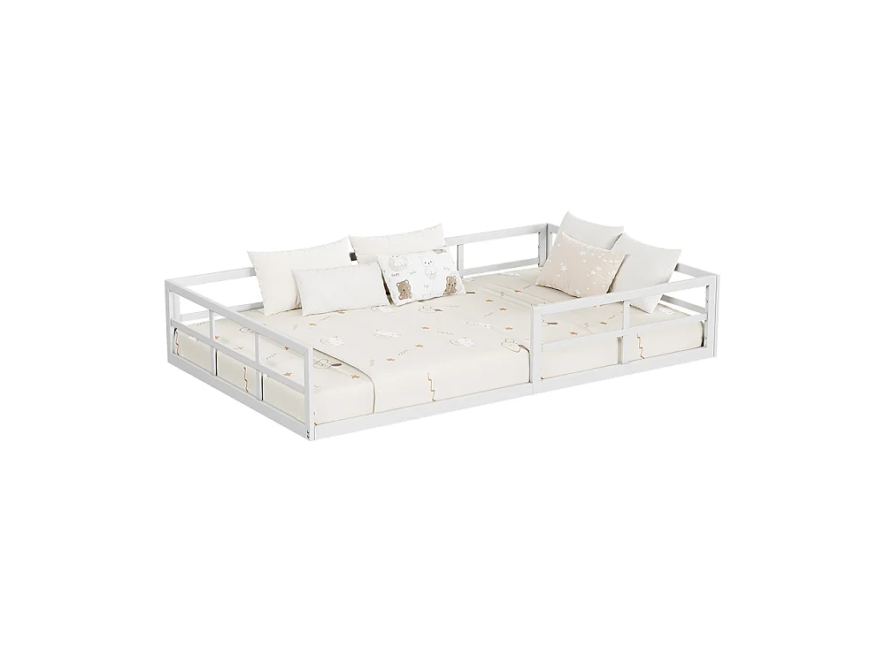 Lit pour enfant blanc 205x125x37 minno