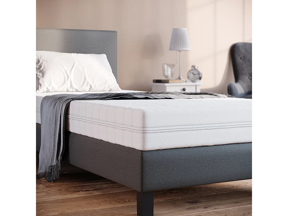 Colchão de espuma fria branco 90x200x16