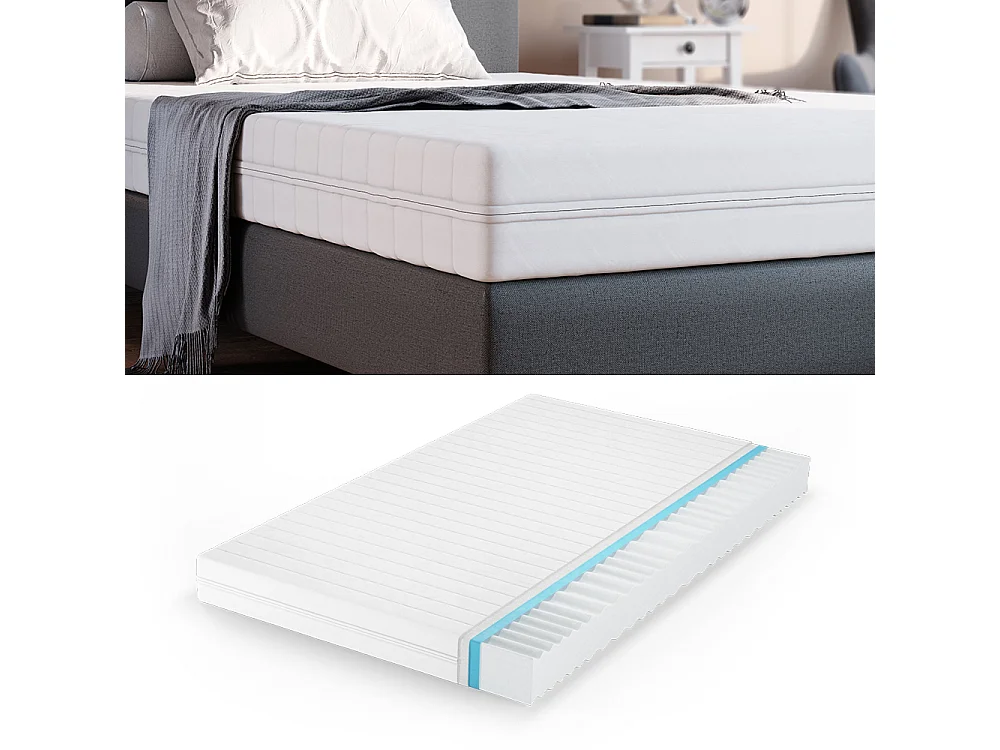 Matelas en mousse froide blanc 140x200x16