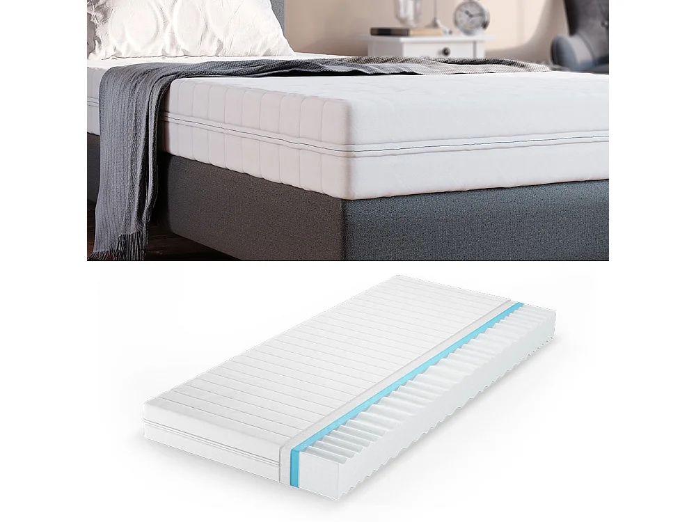 Colchão de espuma fria branco 200x80x16