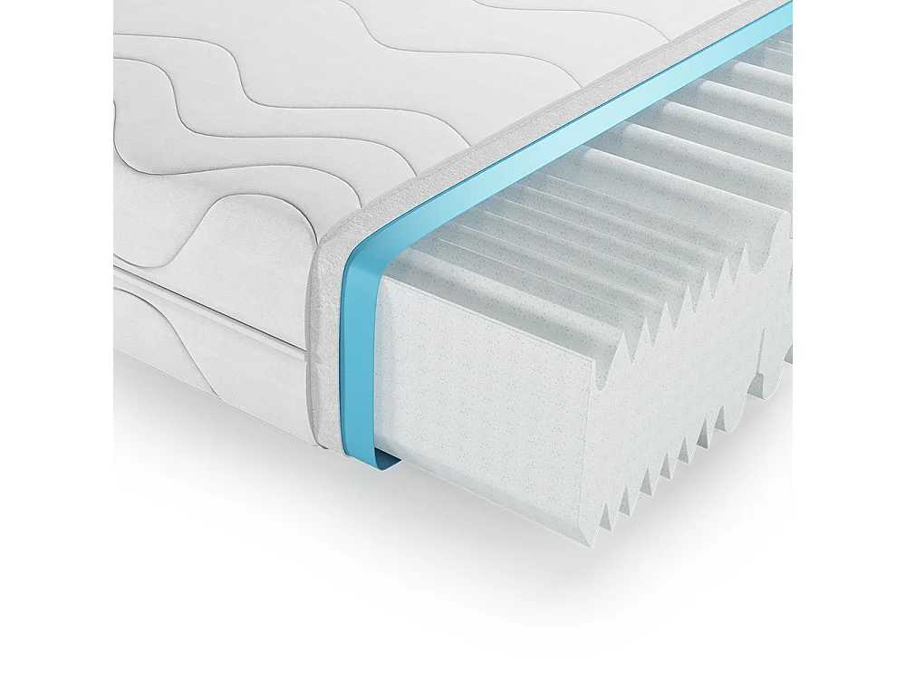 Colchão de espuma fria branco 80x200x20