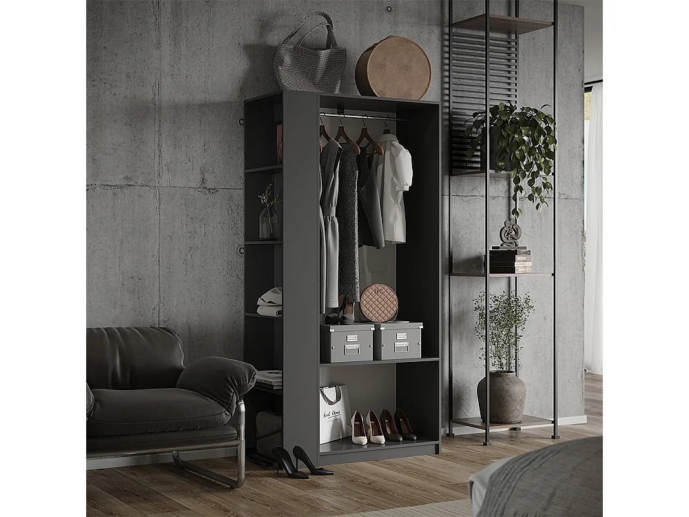 Armoire anthracite 80x50x200 elmo