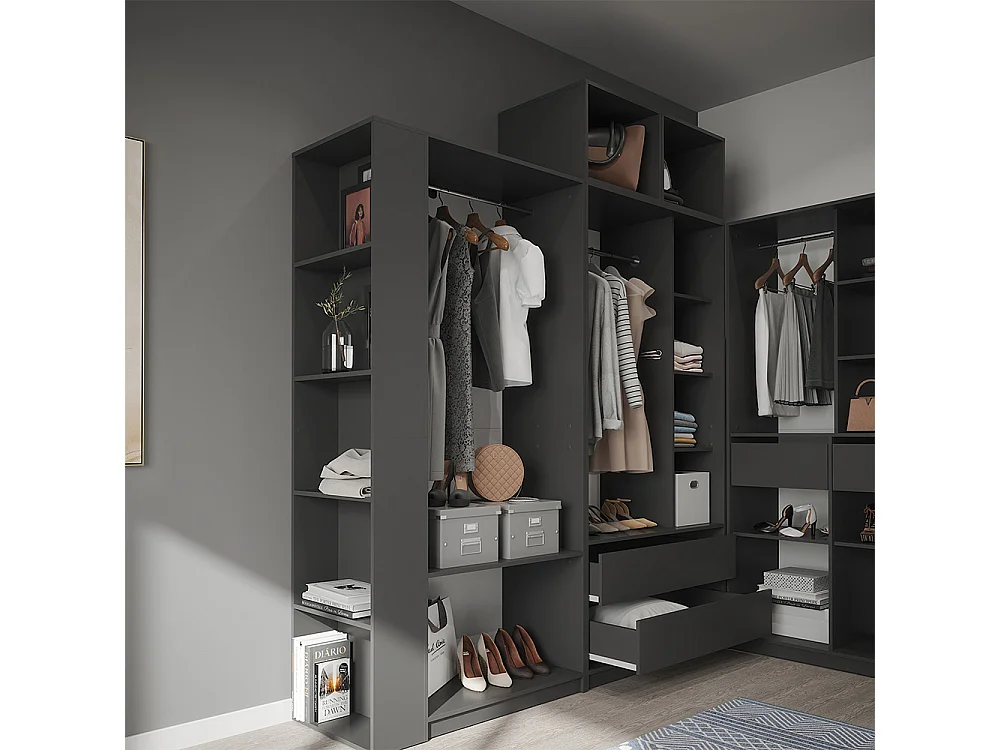 Armoire anthracite 80x50x200 elmo