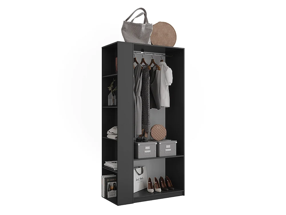 Armoire anthracite 80x50x200 elmo