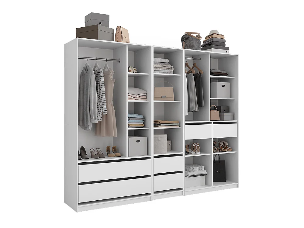 Kleiderschrank weiß 100x50x200 elmo