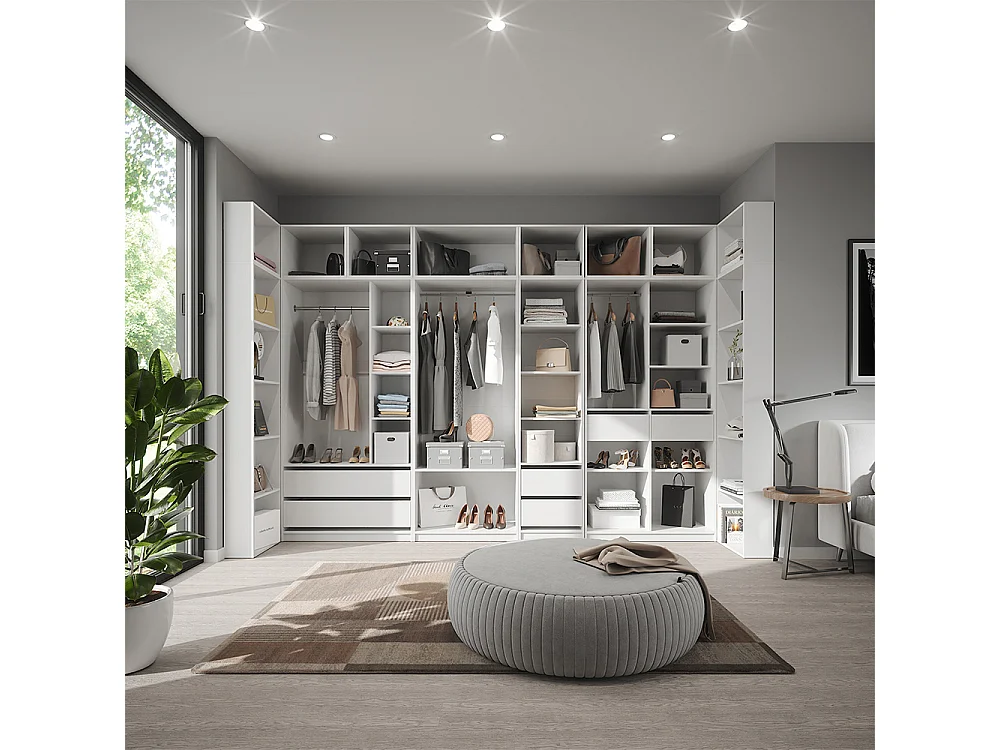 Kleiderschrank weiß 100x50x200 elmo