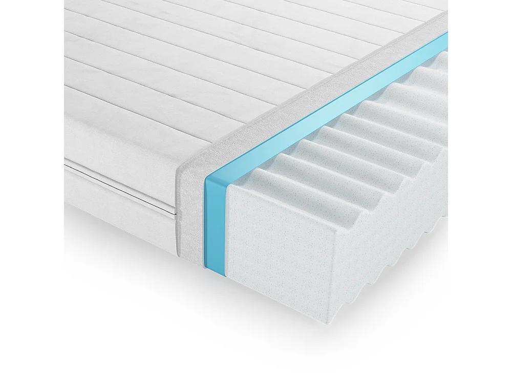 Matelas en mousse froide blanc 140x200x16