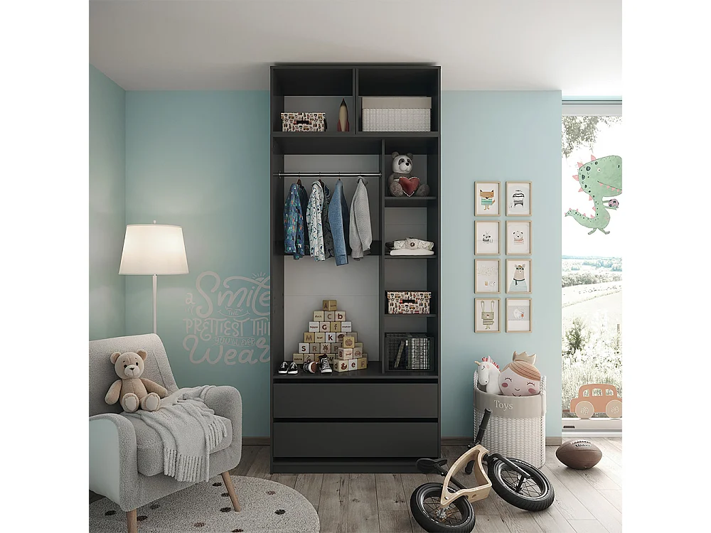 Armoire anthracite 50x50x40 elmo
