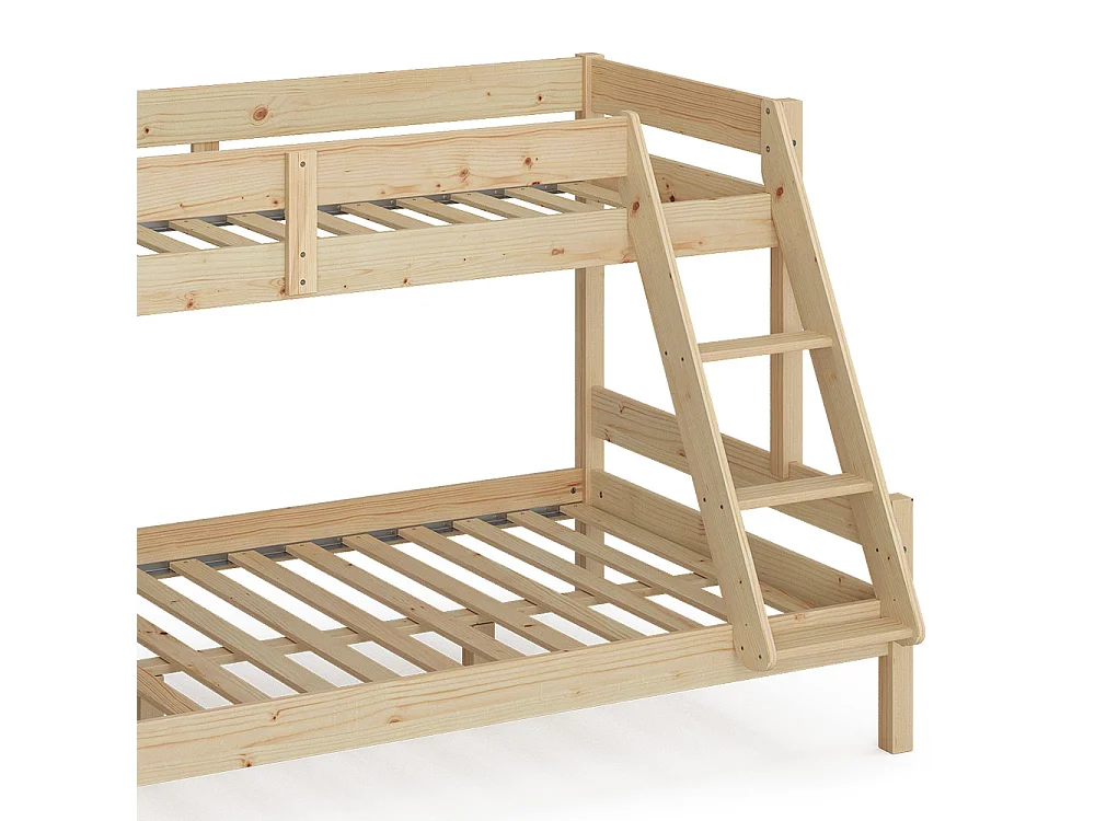 Lit superposé naturel bois 207.6x138.9x131 everest