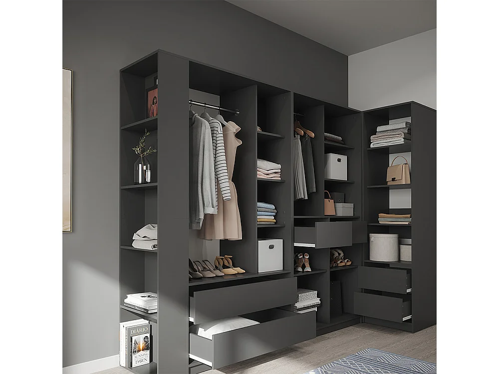 Armoire anthracite 50x20x200 elmo