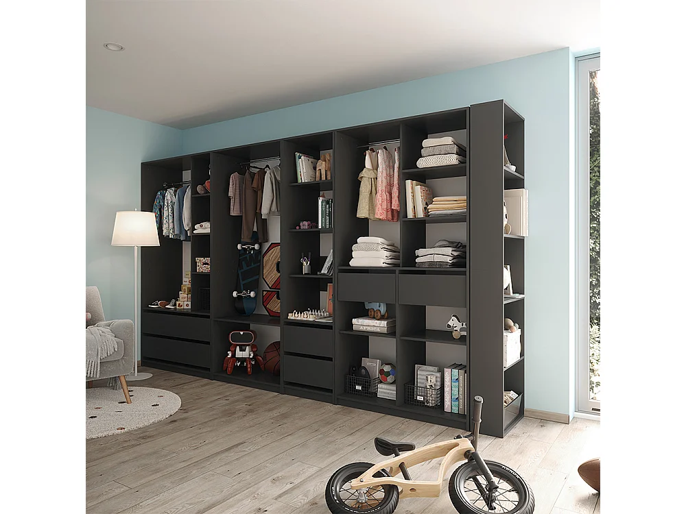 Armoire anthracite 50x20x200 elmo