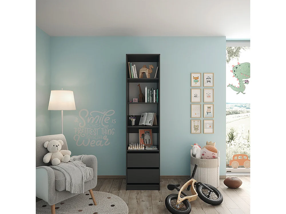 Szafa antracyt 50x50x200 elmo
