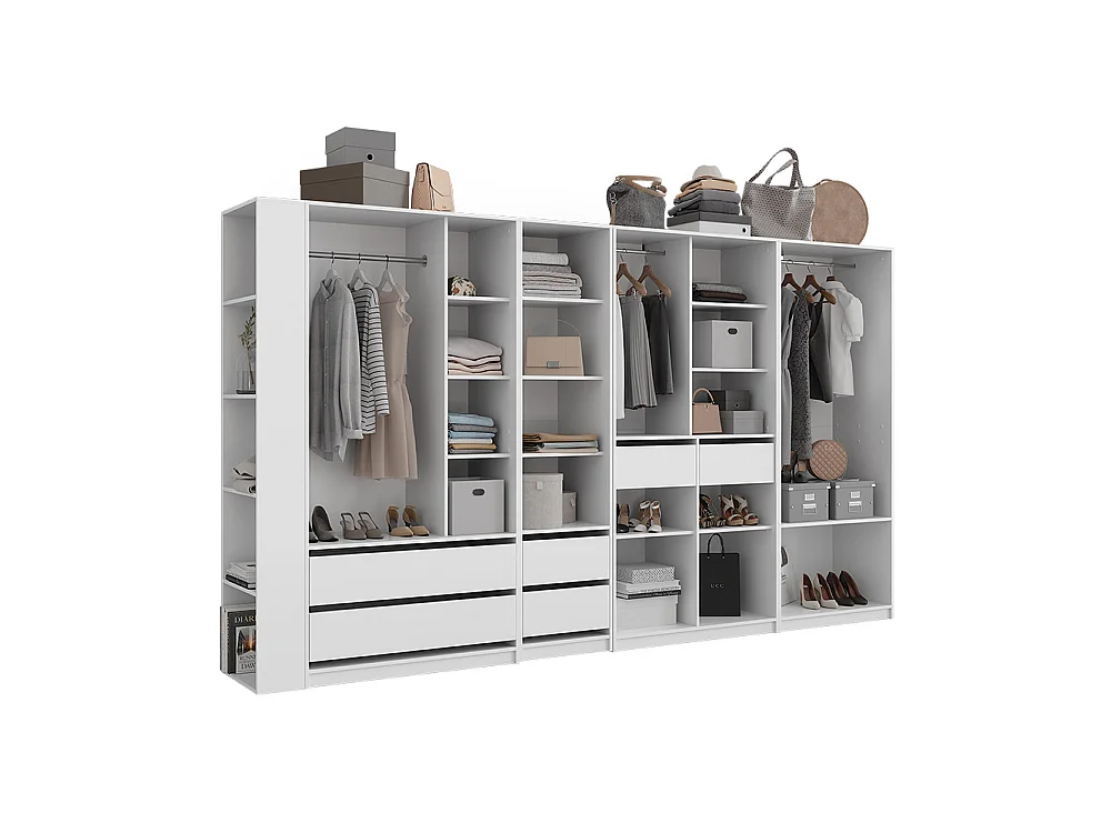 Kleiderschrank weiß 50x20x200 elmo