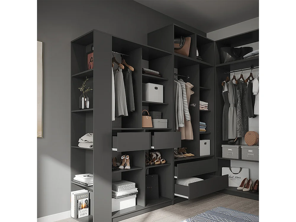 Armoire anthracite 50x20x200 elmo