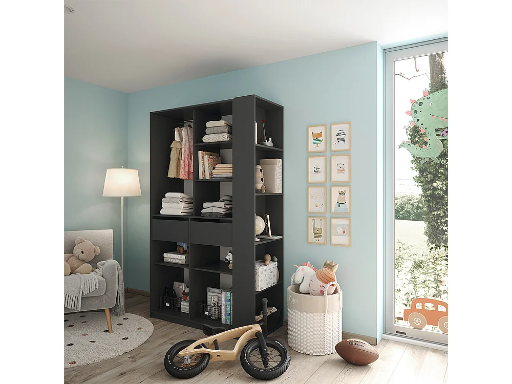Armoire anthracite 50x20x200 elmo