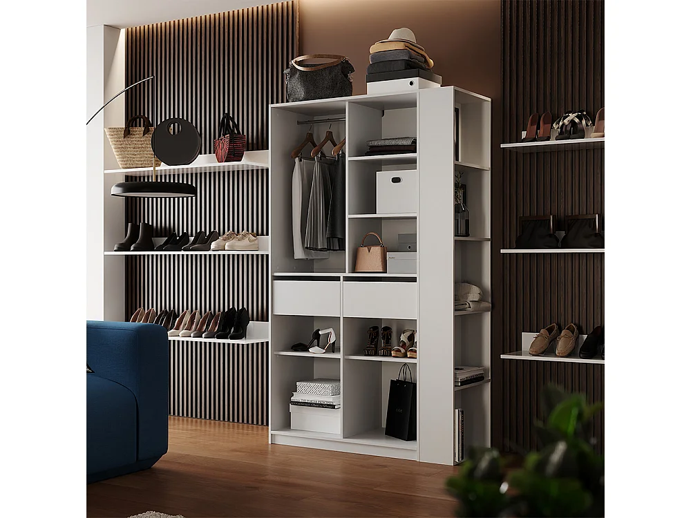 Kleiderschrank weiß 50x20x200 elmo