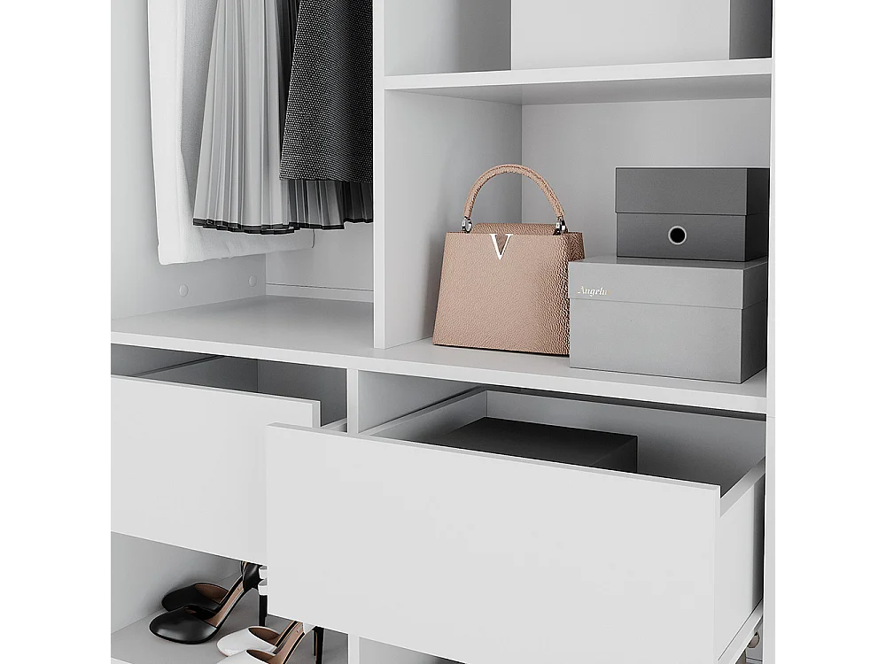 Kleiderschrank weiß 50x20x200 elmo
