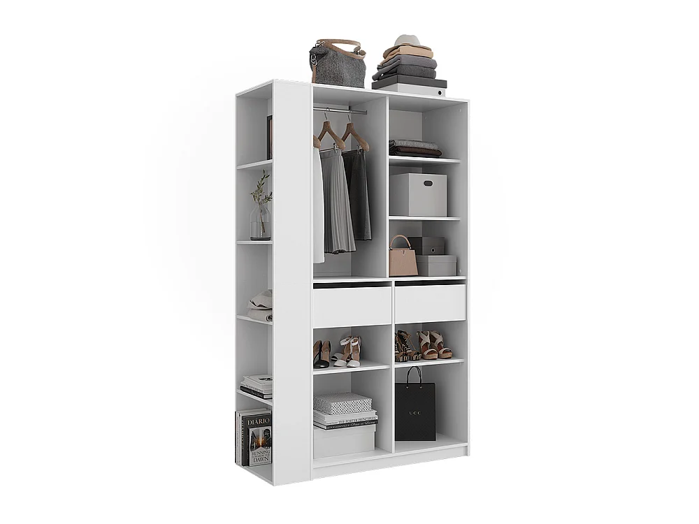 Kleiderschrank weiß 50x20x200 elmo