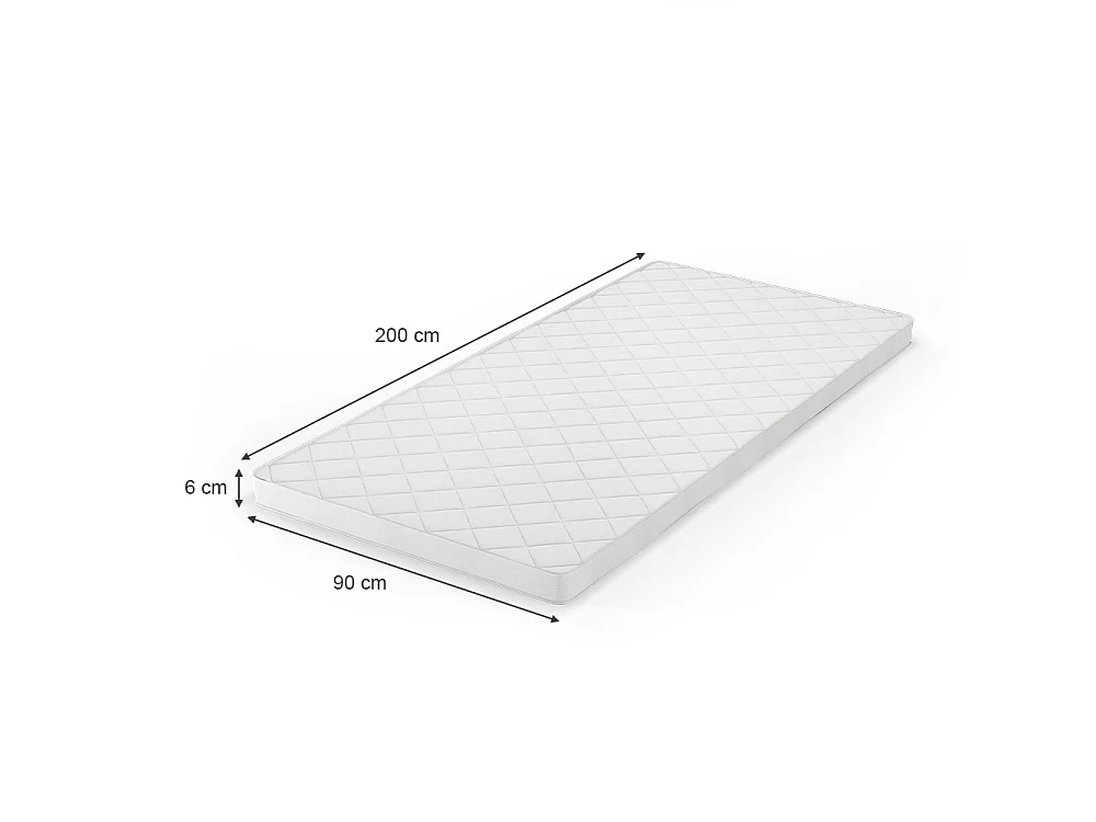Protetor de colchão branco 200x90x6