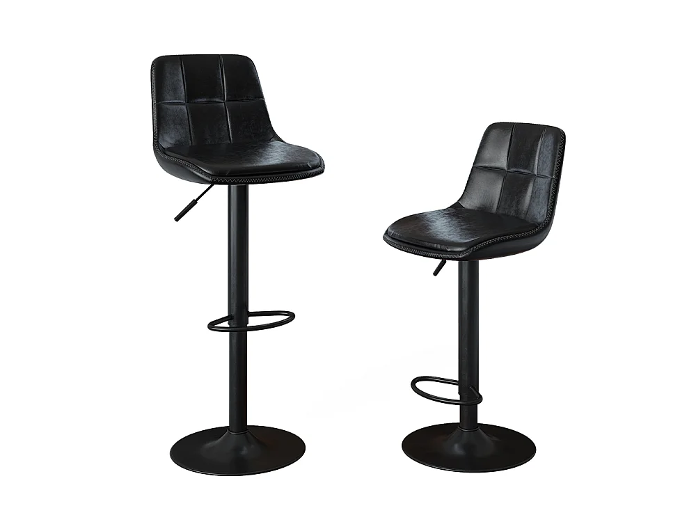Tabouret de bar noir 38.5x47x86 sena
